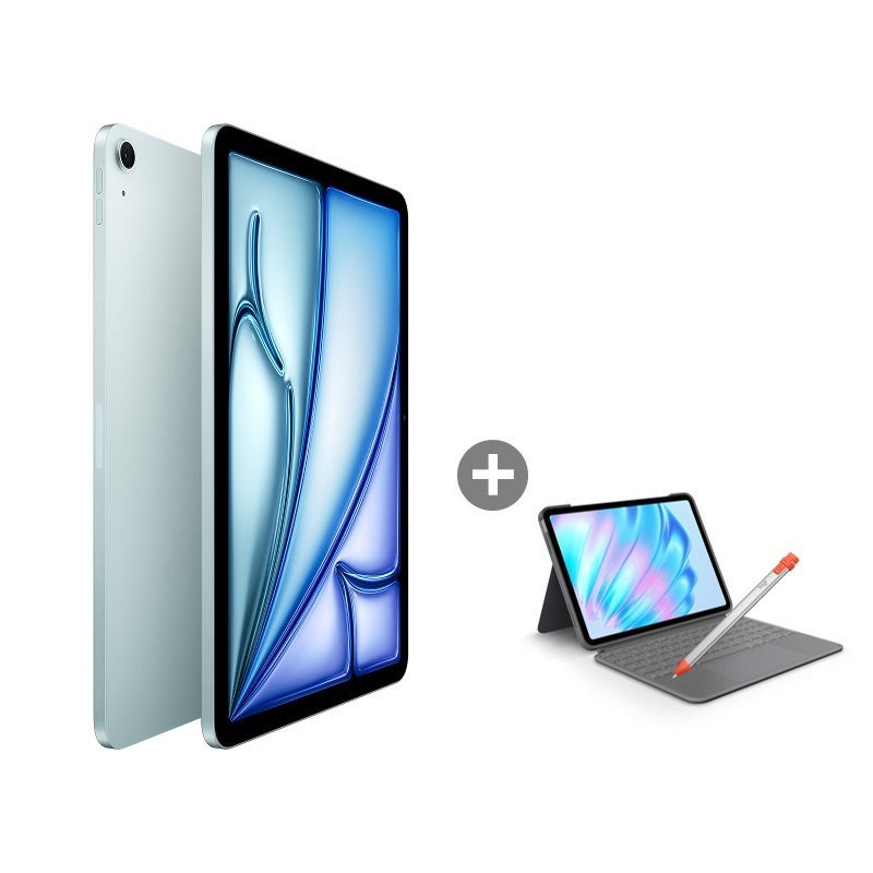 Apple iPad Air M3(11吋)_128GB-(藍)(WiFi)+Combo Touch鍵盤(贈crayon數位筆)_OP