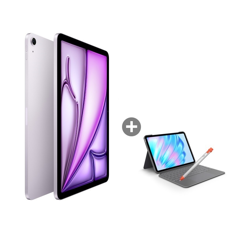 Apple iPad Air M3(11吋)_128GB-(紫)(WiFi)+Combo Touch鍵盤(贈crayon數位筆)_OP