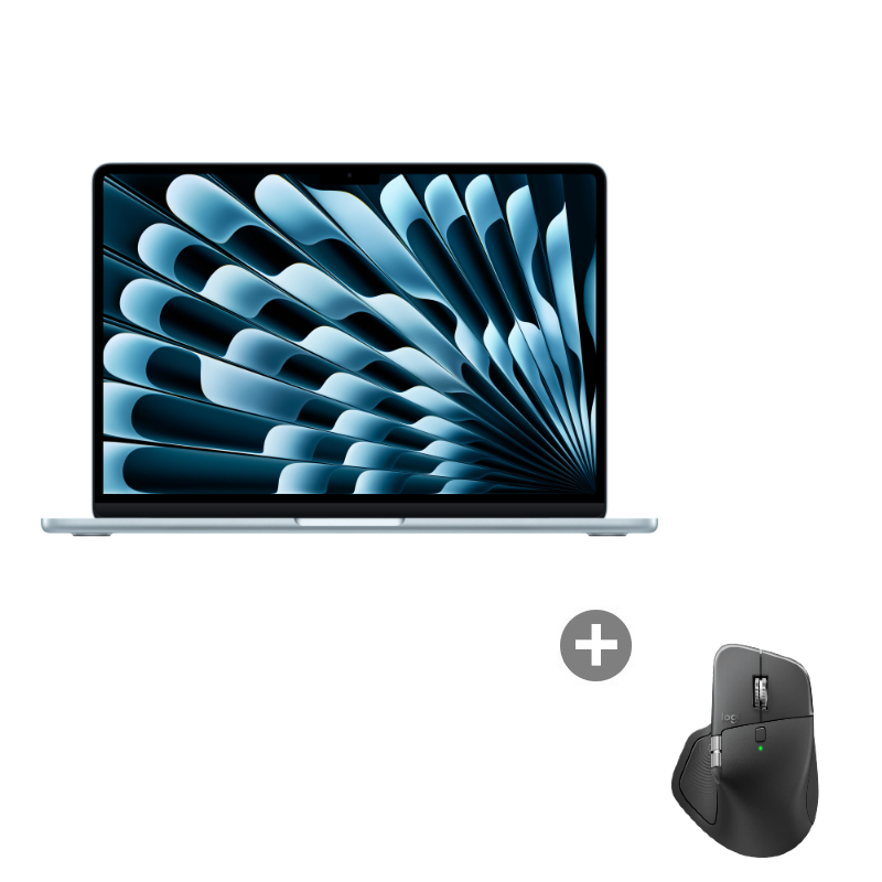 MacBook Air 13(M5)16G/512GB藍+羅技 MX Master 4滑鼠-灰_OP