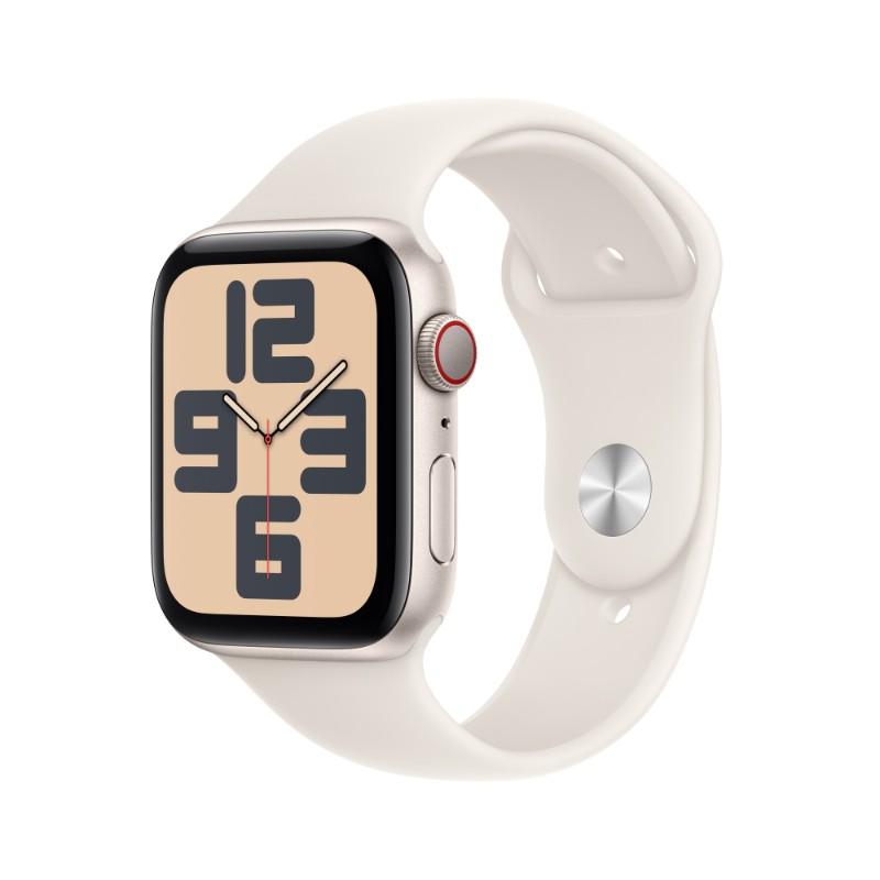 Apple Watch SE 2(GPS+Cellular)星光色錶殼配星光色M/L運動錶帶44mm(MXGU3TA/A)(美商蘋果)