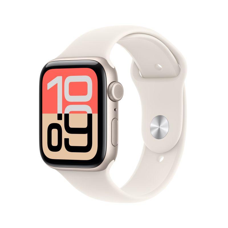 Apple Watch SE 3(GPS)星光色錶殼配星光色M/L錶帶44mm(MEHJ4TA/A)(美商蘋果)