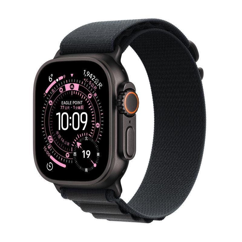 Apple Watch Ultra 3(GPS+Cellular)鈦金屬黑色錶殼配黑色高山錶環49mm(MF0X4TA/A)L(美商蘋果)