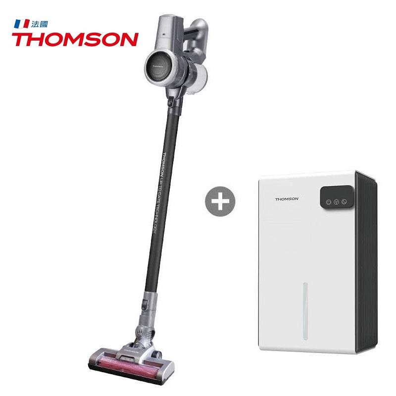 THOMSON 數位馬達手持無線吸塵器 (TM-SAV68D)+環保除濕機(TM-SADE03)
