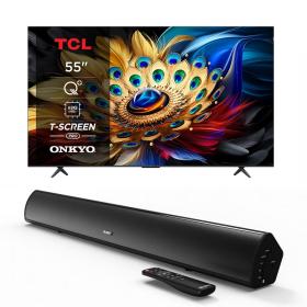 TCL TCL 55吋 QLED 4K智慧聯網顯示器 + Majority Teton 劇院組合_OP