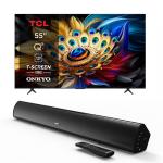 TCL TCL 55吋 QLED 4K智慧聯網顯示器 + Majority Teton 劇院組合_OP