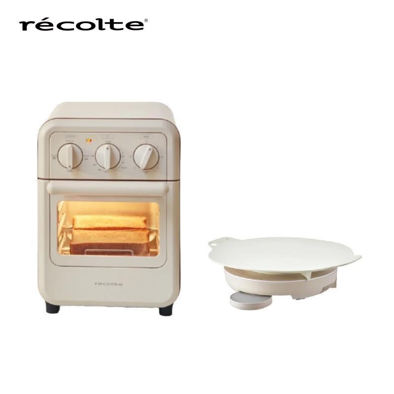 recolte 麗克特 Air Oven Toaster 氣炸烤箱(RFT-1) + IH Heater Cooking Griddle 料理電磁爐（RIH-1 含33cm煎盤）