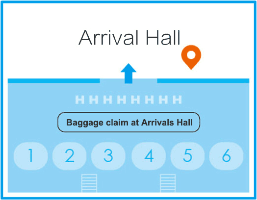 Terminal 1 Arrivals Hall 1F