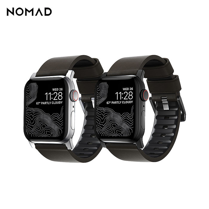 美國 NOMAD APPLE WATCH 專用職人防水機能皮革錶帶-49/45/44/42mm-棕