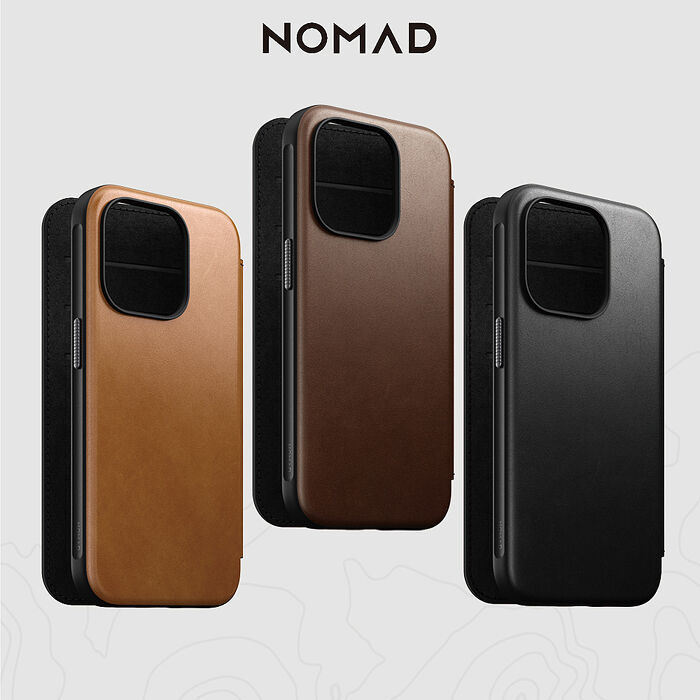 美國NOMAD 嚴選Classic皮革保護套-iPhone 15 Pro (6.1")