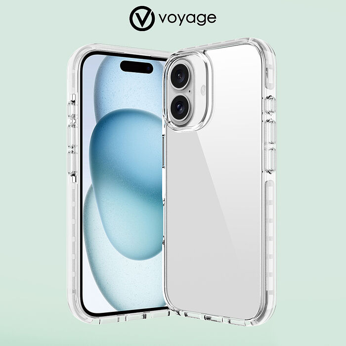 VOYAGE iPhone 16/16Plus/16Pro/16ProMax 超軍規防摔保護殼Pure Clear-純淨