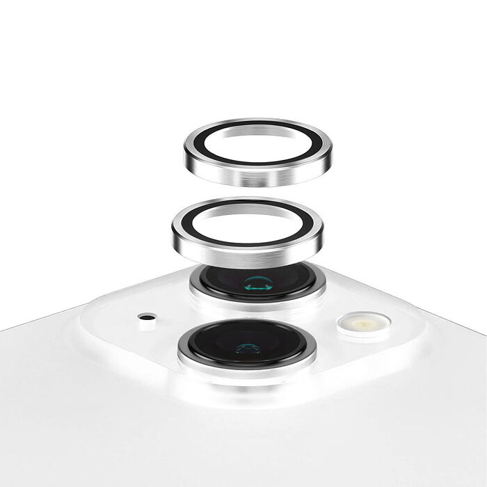 VOYAGE iPhone 16/16 Plus 超衝擊獨立金屬鏡頭貼-銀