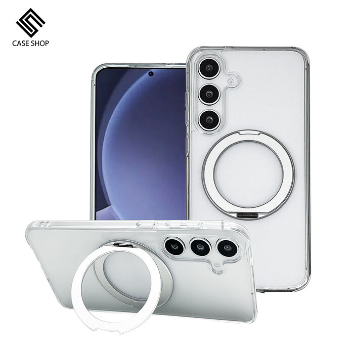 CASE SHOP Samsung S25 系列 360º磁吸站立保護殼-透明