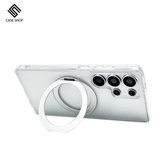 CASE SHOP Samsung S25 系列 360º磁吸站立保護殼-透明