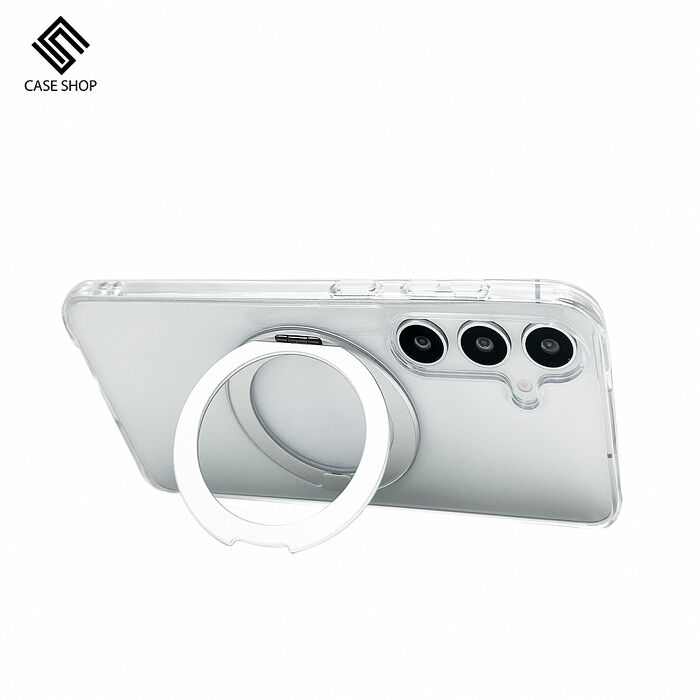 CASE SHOP Samsung S25 系列 360º磁吸站立保護殼-透明