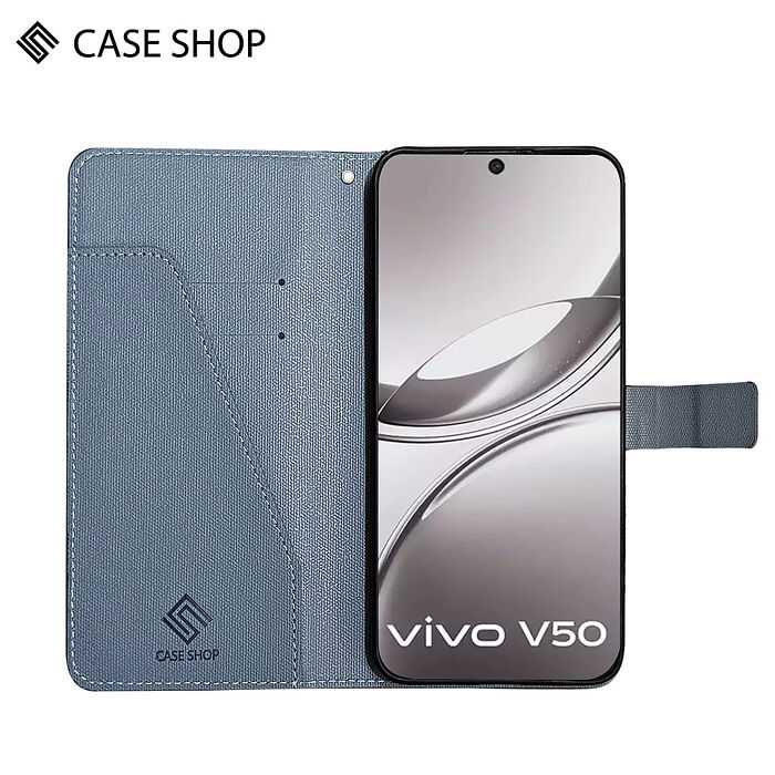 CASE SHOP vivo V50 前收納側掀皮套