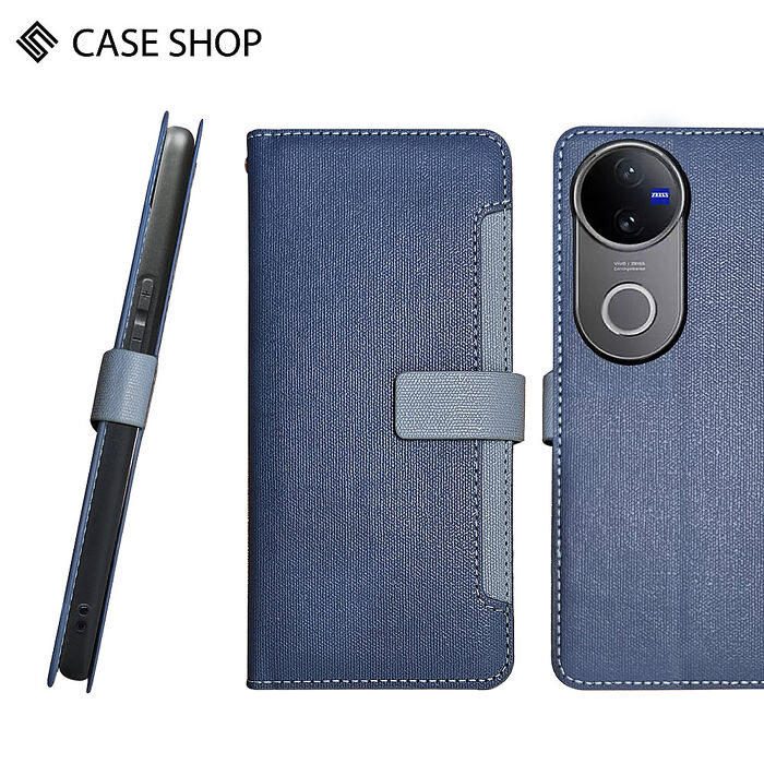 CASE SHOP vivo V50 前收納側掀皮套