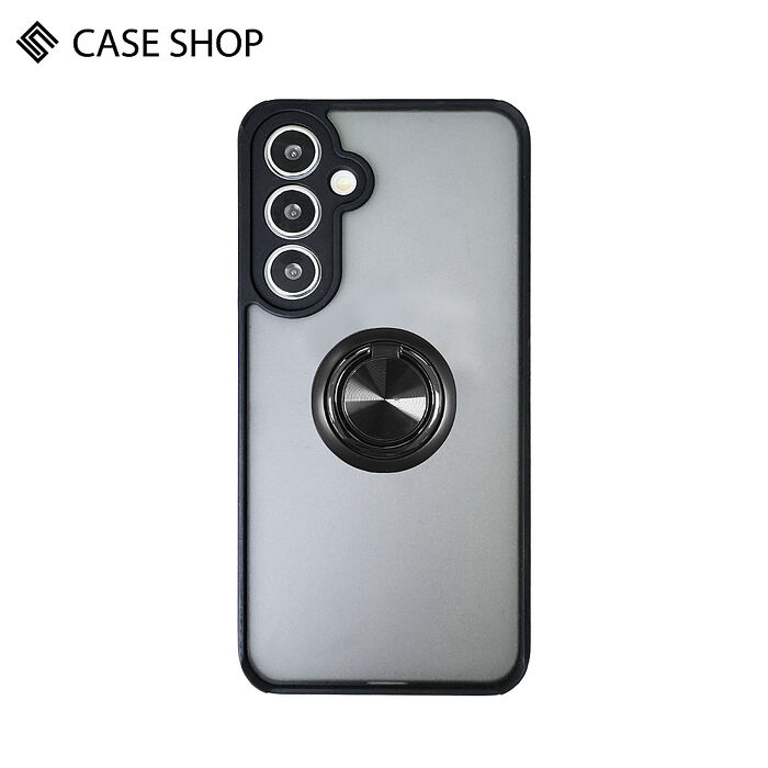 CASE SHOP 三星 A36 5G 指環支架站立保護殼-黑