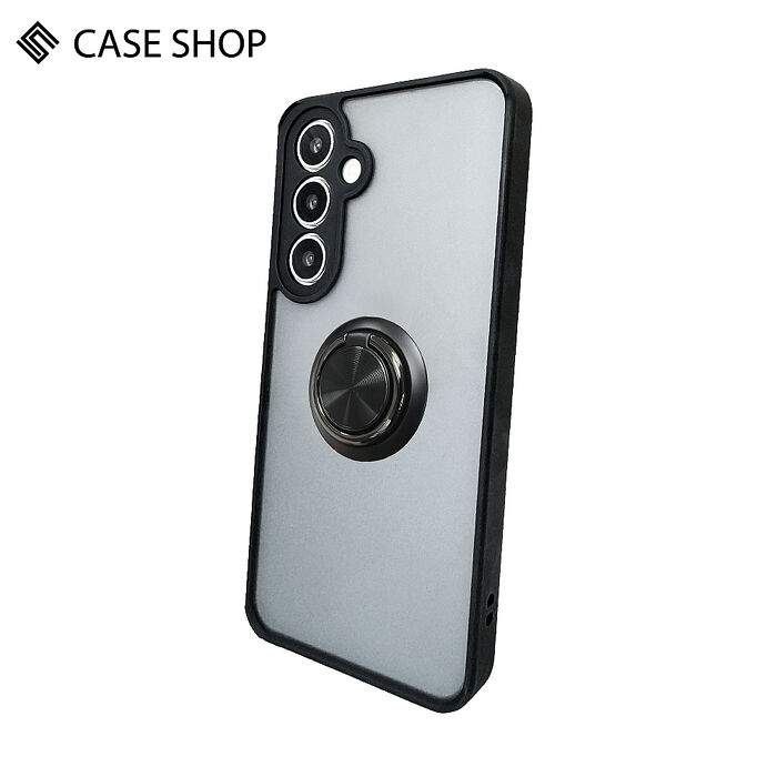 CASE SHOP 三星 A36 5G 指環支架站立保護殼-黑