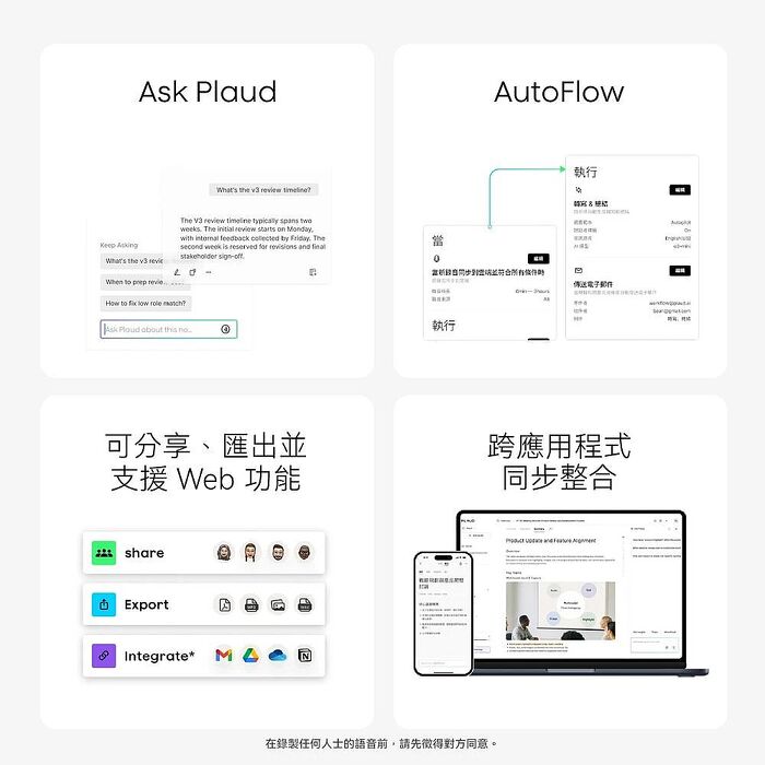 PLAUD Note Pro AI 智慧錄音卡(AI 筆記助理/通話錄音/AI自動摘要&問答/3大頂尖 AI 模型)