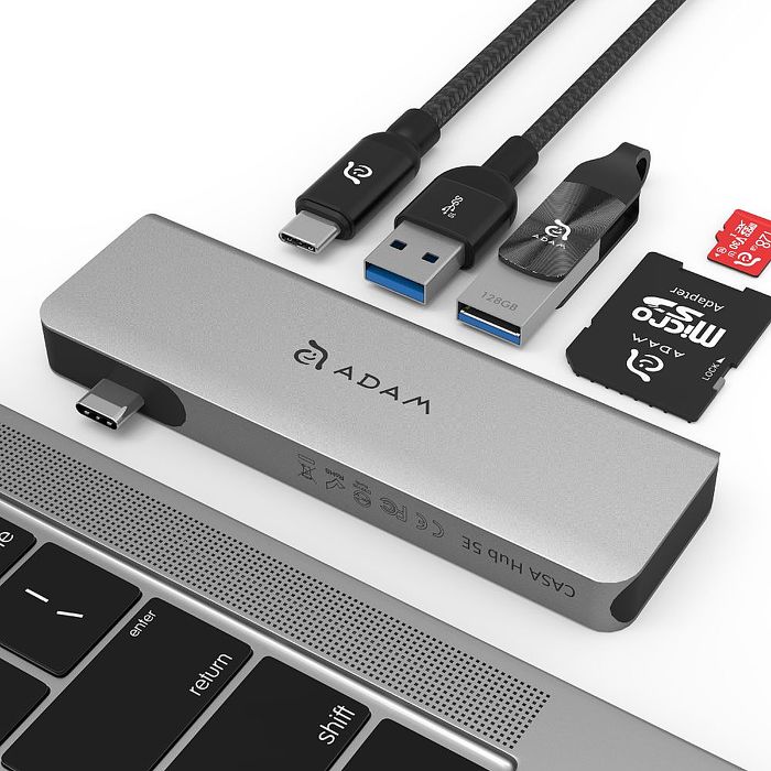 ADMA 亞果元素 CASA Hub 5E USB-C 五合一高速供電讀卡多功能集線器