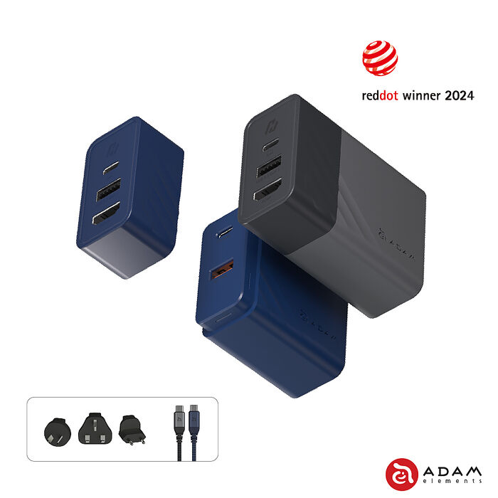 亞果元素 GaN Hub 65W 氮化鎵影像傳輸電源供應器
