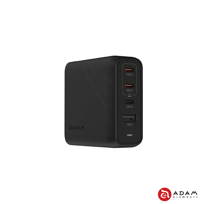 亞果元素 P100 GaN 100W 四孔快速電源供應器 美規