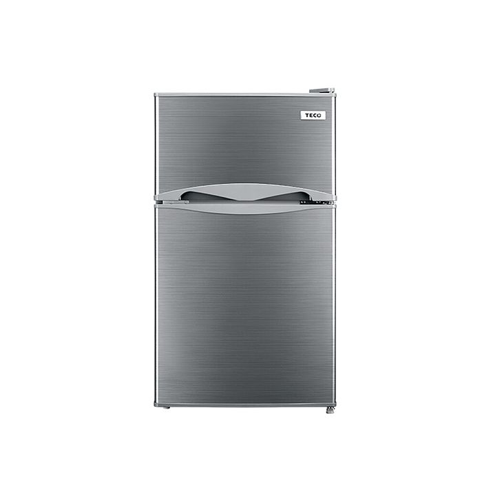 東元101公升雙門銀色冰箱R1011S
