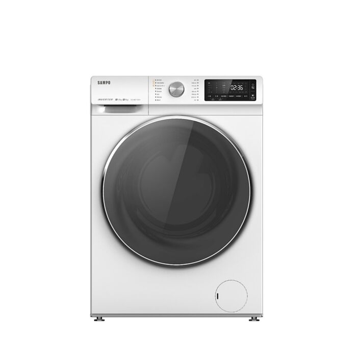 聲寶10公斤變頻洗脫烘滾筒蒸洗衣機ES-ND10DH