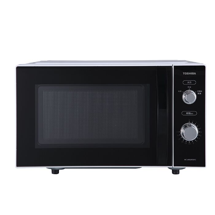 TOSHIBA東芝20公升平台式電控旋鈕全新僅箱損只有一台微波爐MC-AM20P-WH-D