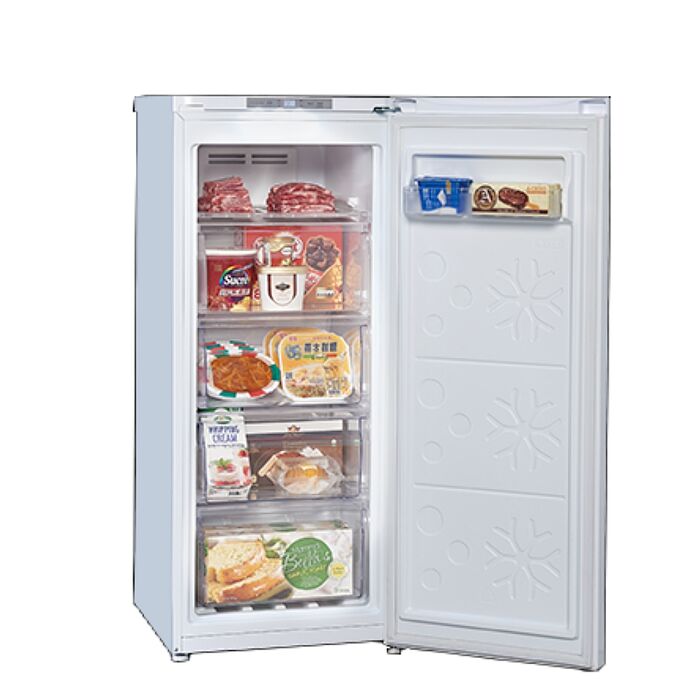 【結帳再享91折】聲寶125公升風冷無霜直立式冷凍櫃SRF-125FD