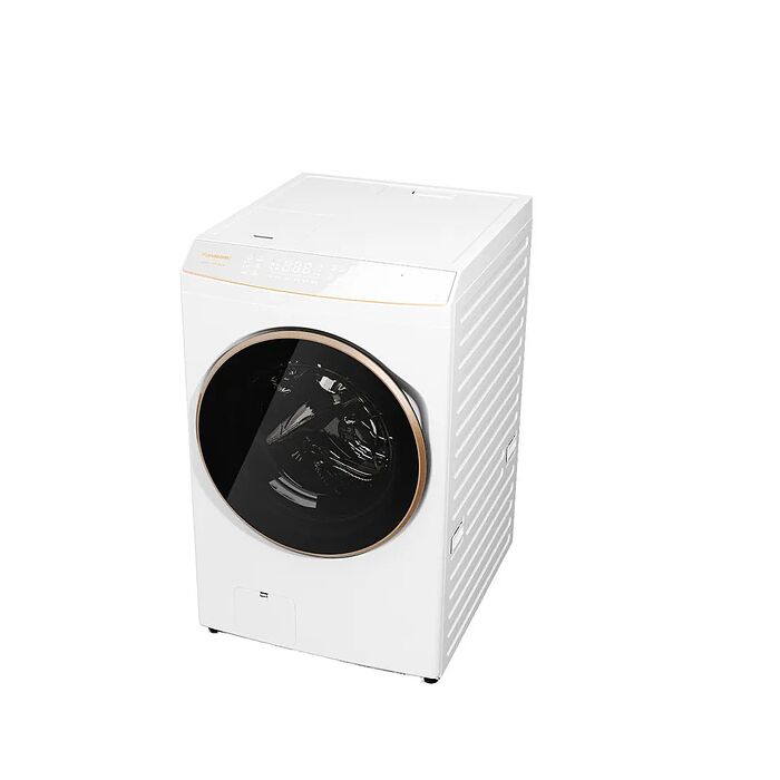 Panasonic國際牌15公斤熱泵式滾筒洗脫烘冰鑽白洗衣機NA-V150RPH-W