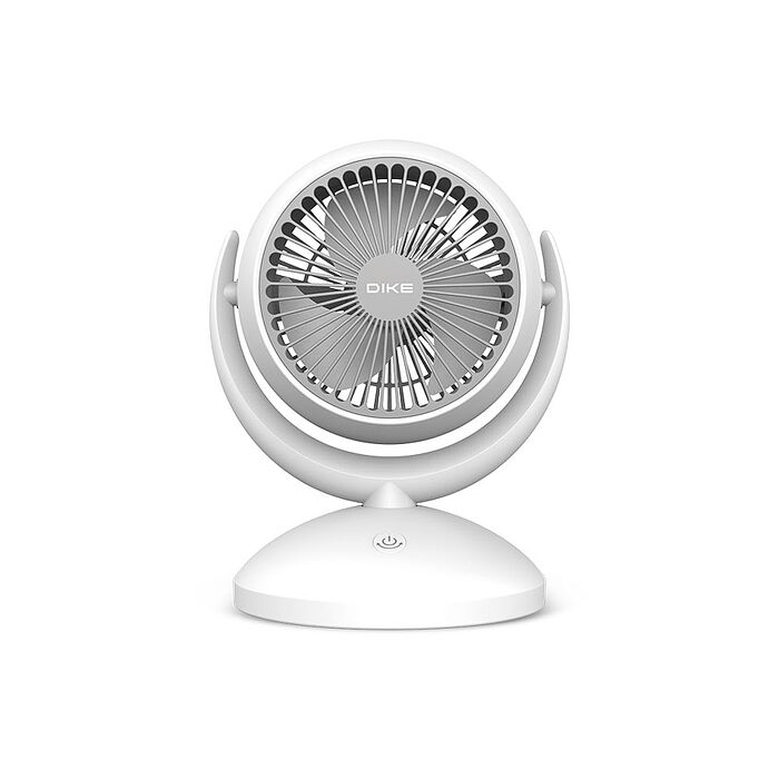 DIKE6吋自動擺頭USB充電式風扇電風扇DUF320WT(無安裝 商品純送到一樓)