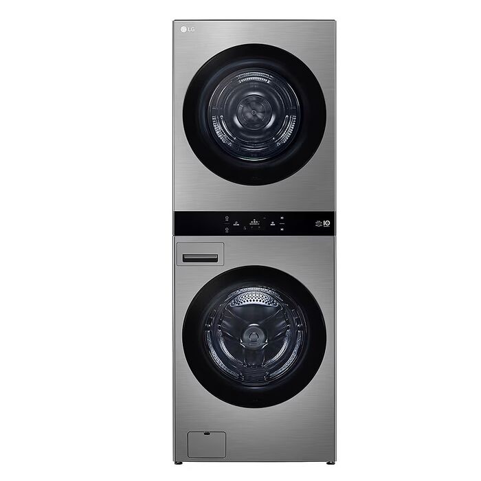 LG樂金22公斤AI智控星辰銀洗衣塔洗衣機乾衣機WD-S2220VM(含標準安裝)