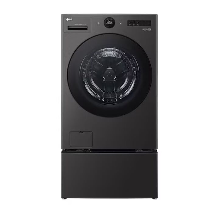 LG樂金22公斤AI熱泵滾筒+2.5公斤下層迷你洗衣機WD-S22FHDB-WT-SD250HB(含標準安裝)