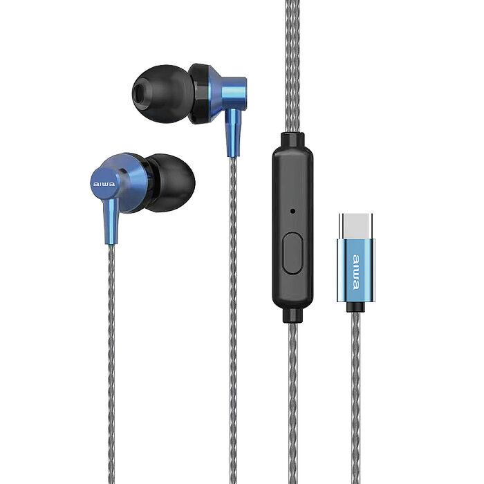 AIWA 愛華 TYPE-C有線耳機 ESTM-138