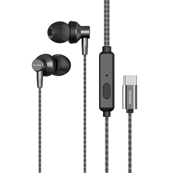 AIWA 愛華 TYPE-C有線耳機 ESTM-138