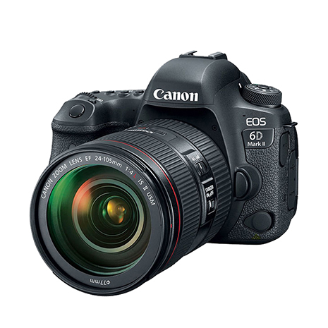 CANON EOS 6D Mark II+24-105mm f4L IS II USM 單鏡組*(中文平輸)-送128G副電座充雙鏡包