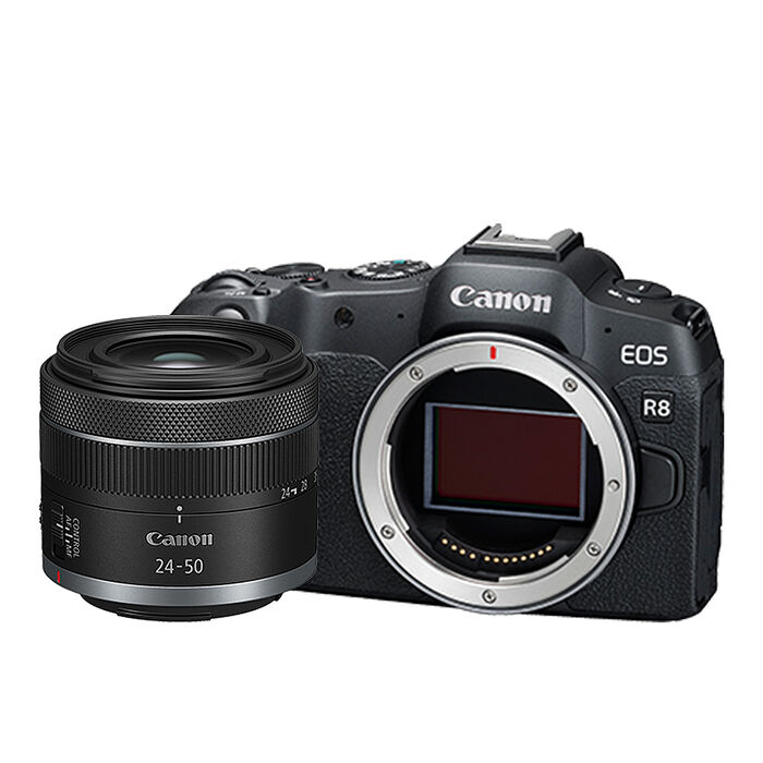 【Canon佳能】EOS R8+RF24-50mm變焦鏡組*(平行輸入)