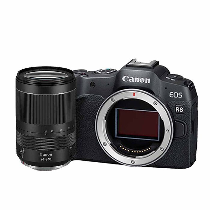 【Canon佳能】EOS R8+RF24-240mm變焦鏡組*(平行輸入)