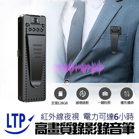 LTP長電力加強版可旋轉鏡頭搭配6顆夜視紅外線超強1080P微型攝影機MD001(特賣)