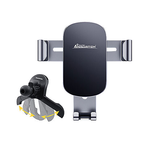 【安伯特】鋁合金重力手機架(搭配-冷氣口支架)