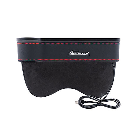 【安伯特】極光皮革椅縫置物盒-USB+Type-C充電款