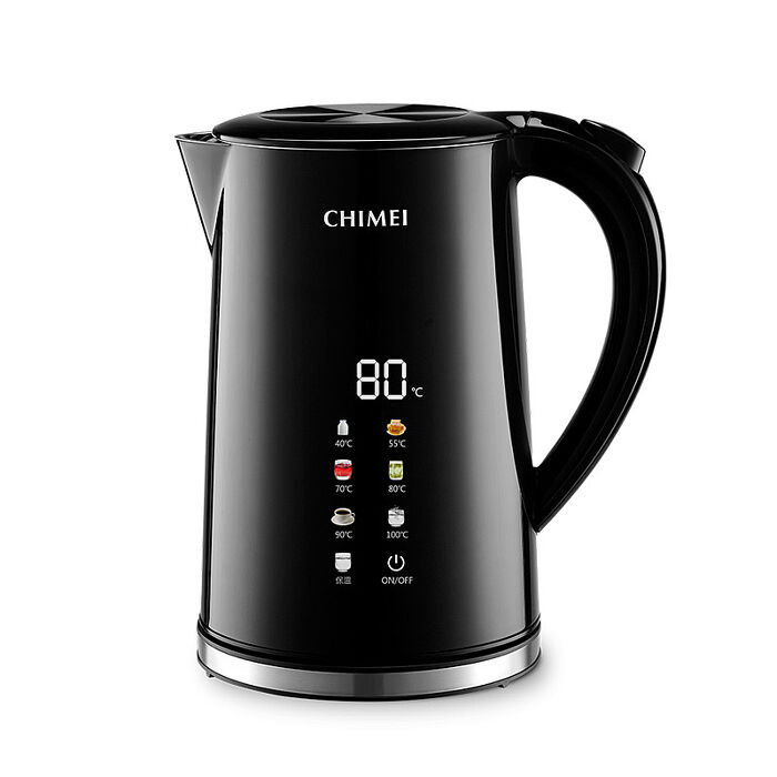 奇美CHIMEI 1.7L 彩屏溫控快煮壺 KT-17STC0