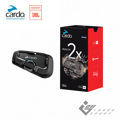 Cardo FREECOM 2X 安全帽通訊藍牙耳機 (單入組)