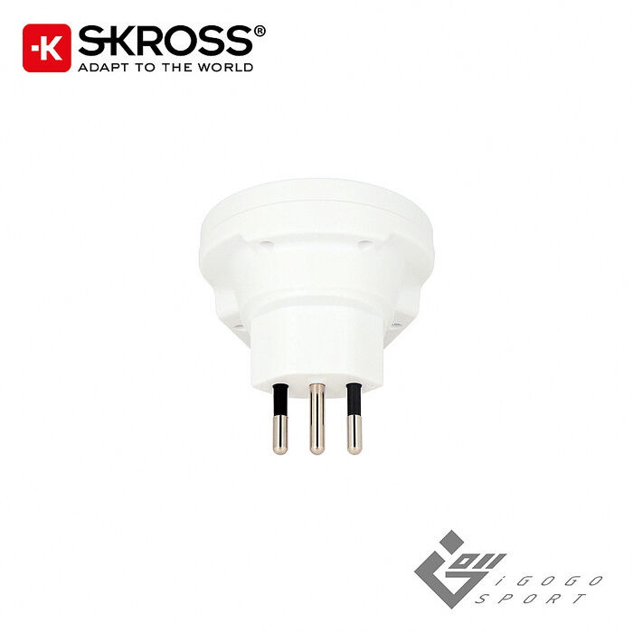 瑞士Skross 歐規小圓3插旅行萬國轉接頭