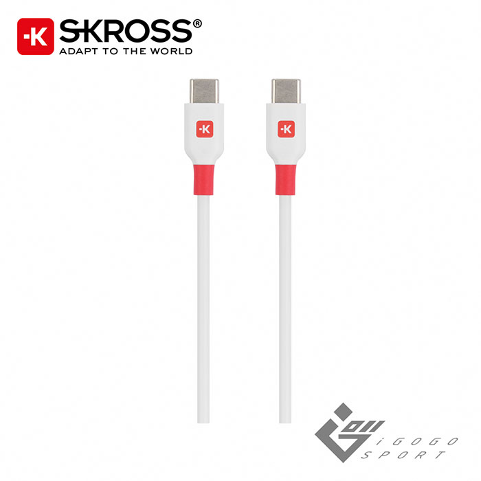 瑞士Skross Type-C to Type-C 100W 快充傳輸充電線 2m