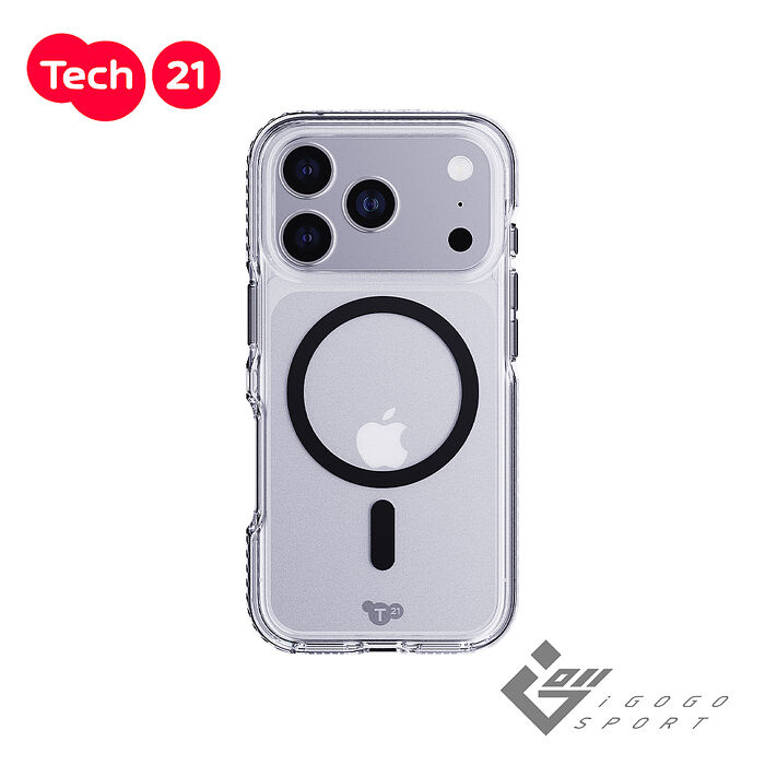 Tech21 iPhone 17 Pro / 17 Pro Max EvoCrystal 晶透防摔手機殼(支援MagSafe)