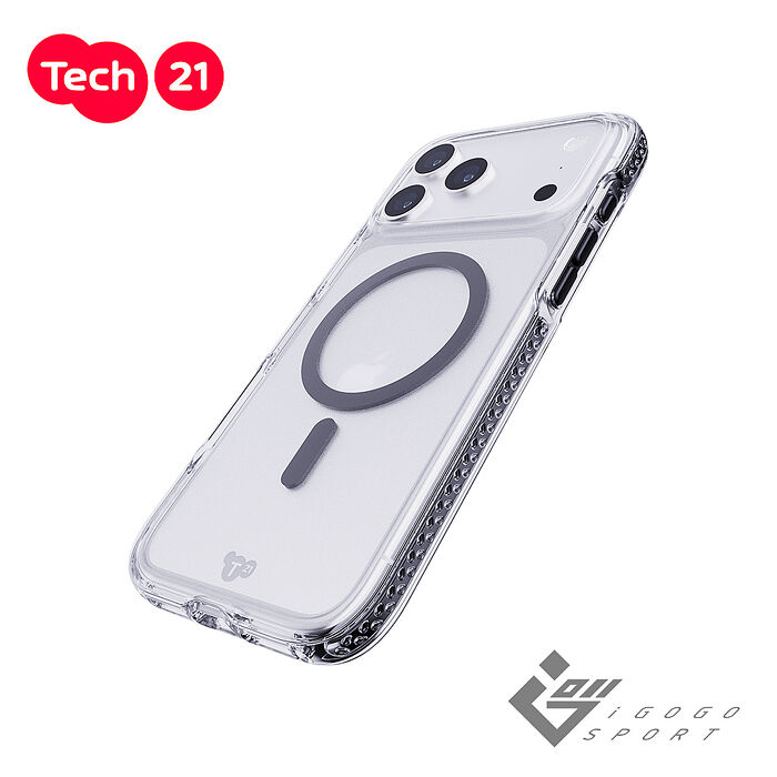 Tech21 iPhone 17 Pro / 17 Pro Max EvoCrystal 晶透防摔手機殼(支援MagSafe)