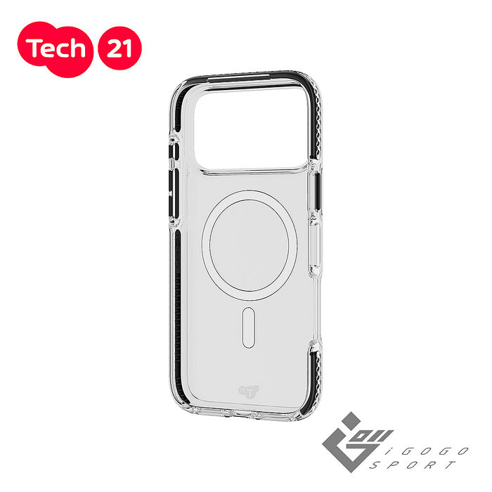 Tech21 iPhone 17 Pro / 17 Pro Max EvoCrystal 晶透防摔手機殼(支援MagSafe)