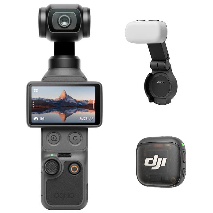 DJI 大疆 Osmo Pocket 4 全能套裝 + 128G U3 記憶卡 三軸雲台相機 手持口袋攝影機 相機 (POCKET4,公司貨)